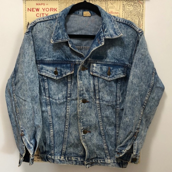 Vintage Jackets & Blazers - Vintage Acid Wash Jacket